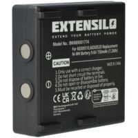 EXTENSILO Batterie compatible avec Hetronic FBH900, FBH300, Ergo, Nova opérateur télécommande industrielle (750mAh, 9,6V, NiMH)