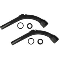 vhbw 2x Poignée compatible avec Nilfisk Performer LCD, DIY, 250, 150 aspirateur - Manche de rechange, raccordement 32 mm, 37,1 cm de long