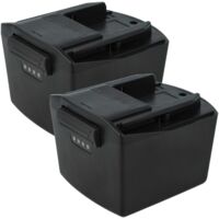 EXTENSILO 2x Batterie compatible avec Hilti SIW14-A outil électrique (6000 mAh, Li-ion, 14,4 V)