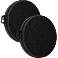 vhbw 2x Filtres à charbon actif compatible avec Jan Kolbe Triton 95 W, Triton 95.2 W, Triton 95 A, Triton 95 CN hotte aspirante - 21 cm