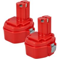 Vhbw – Batterie 2x 3000 mAh NiMH 14,4 V pour Makita 6281DWPE, 6281D, 6280DWAE – Autonomie prolongée pour outils électriques