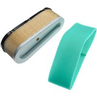Vhbw 1x Filtre Mousse, 1x Filtre Papier Compatible Avec Briggs Stratton Vanguard 543477 2165 G1 Moteur Pour Tracteur Tondeuse 17952827