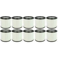 vhbw 10x filtre à cartouche aspirateurs eau et poussière compatible avec Aldi Workzone aspirateur - Filtre plissé