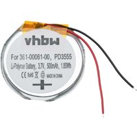 vhbw Batterie compatible avec Garmin Quatix 6, Quatix 6 Titanium, Quatix 6x smartwatch montre connectée bracelet fitness (500mAh, 3,7V, Li-polymère)