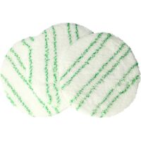 vhbw 3x Pads de polissage compatible avec Kärcher FP 303 aspiro-cireuse - Set de polissage pour laminé vert / blanc