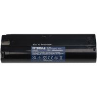 EXTENSILO Batterie compatible avec Makita 6073DW, 6073DWK, 6172D, 6172DW, 6075D, 6075DW, 6710D, 6710DW outil électrique (3300 mAh, NiMH, 7,2 V)