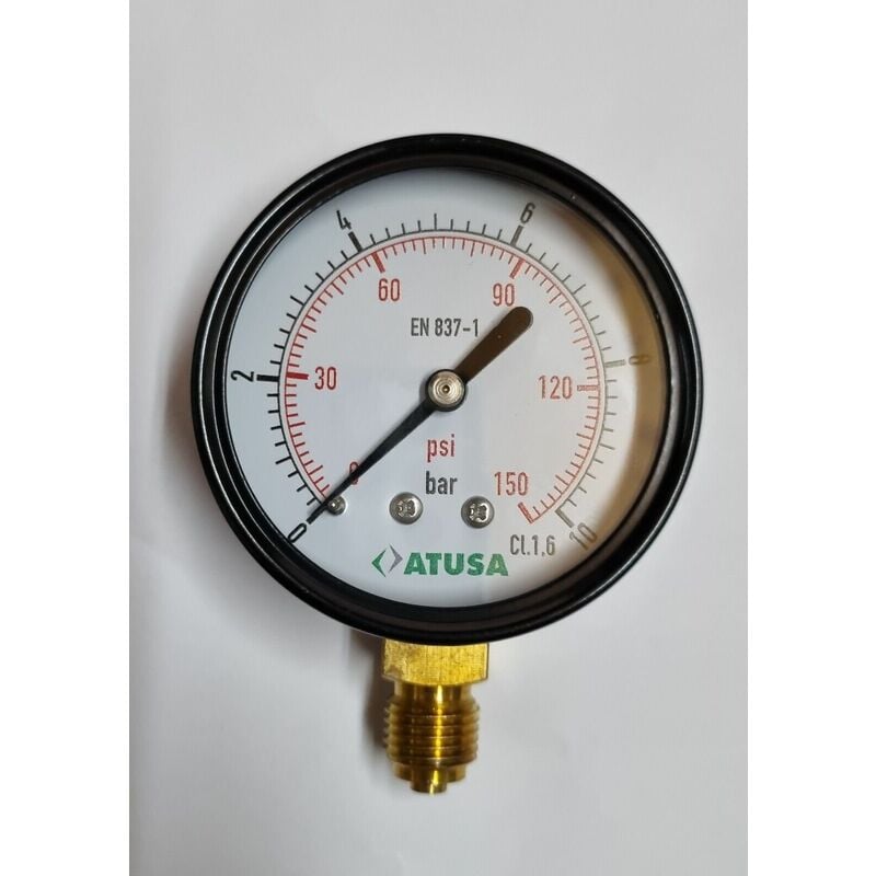 Manometro acqua 1/4 misuratore di pressione 10 bar d 63 mm