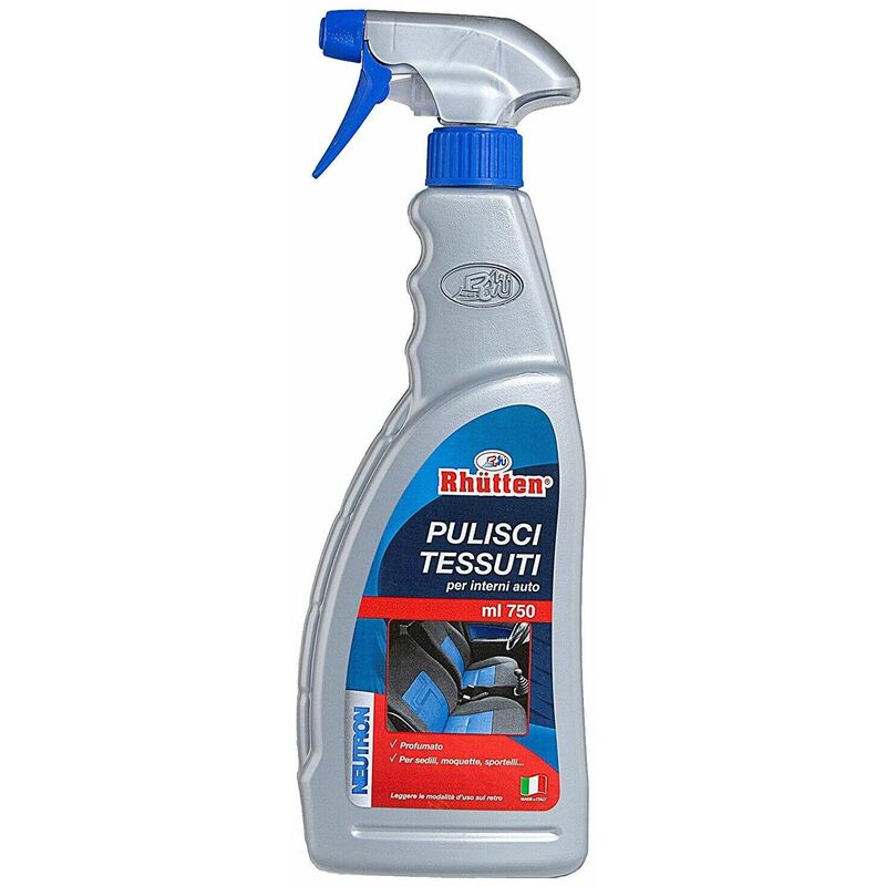 Kit Pulizia Auto Interni - Spray Pulitore Tessuti Con Spazzola + Spray  Ravvivante Cruscotto + Spray Multiuso Vetri e Superfici + Elimina Odori e  Fumo Auto + 2 Panni Microfibra 30x40 - Made In Italy