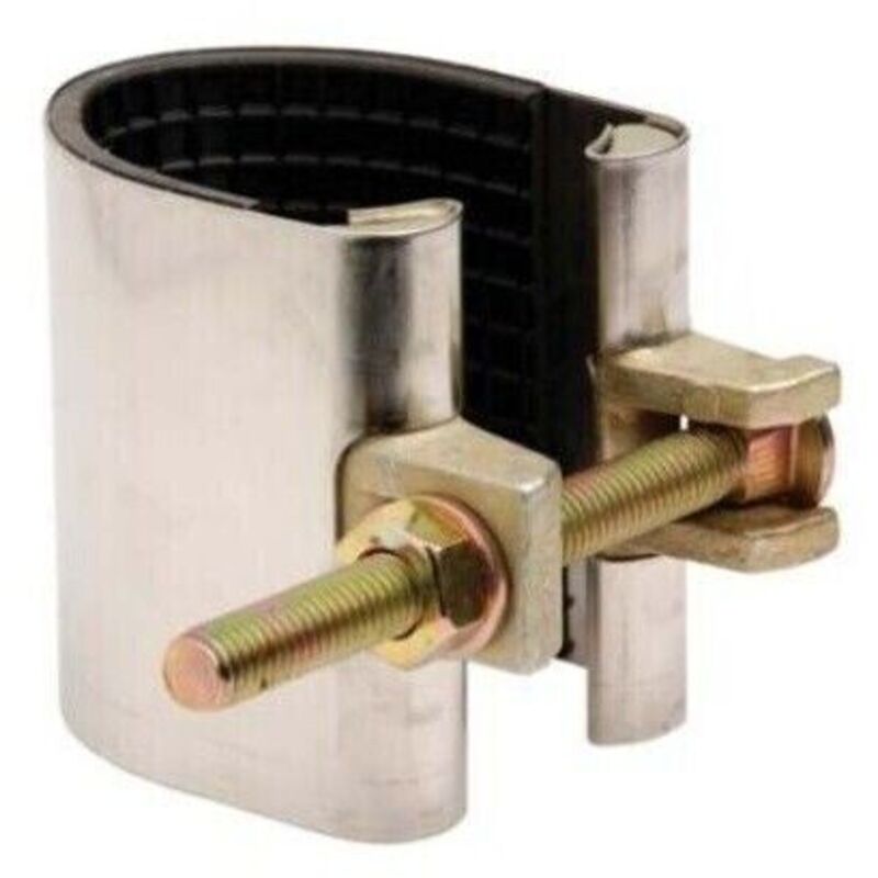 Kit di riparazione per tubi flessibili da 0,95 cm, connettori in ottone per tubi dell'aria con morsetti in acciaio inox per acqua/carburante/aria