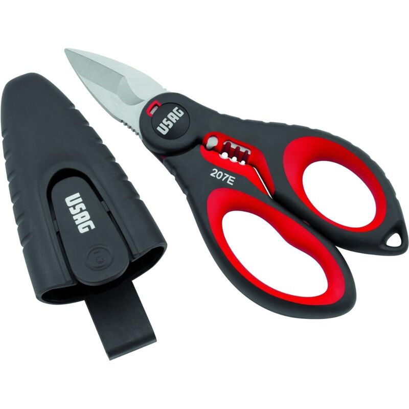 Stedi - Forbici multiuso da 20,3 cm, lame affilate estese e rinforzate, con cesoie in acciaio inox ad alto tenore di carbonio, per potatura domestica, ufficio, giardinaggio, colore: nero