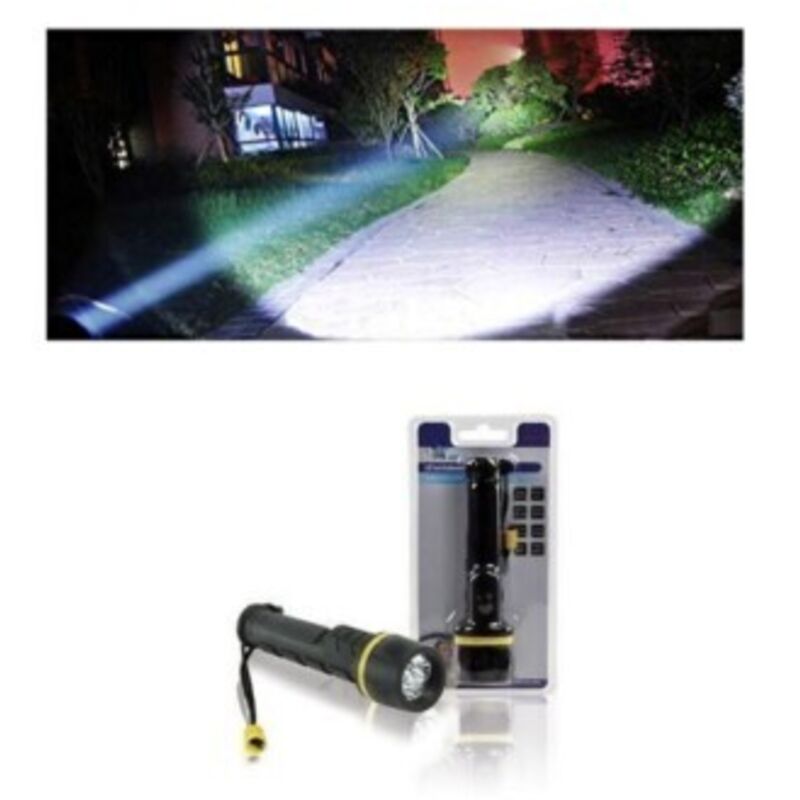 Faro LED Ricaricabile 1500 Lumen – Torcia Super Luminosa Con 2 Modalità, Batteria 6000 MAh, Impermeabile Per Campeggio E Lavoro