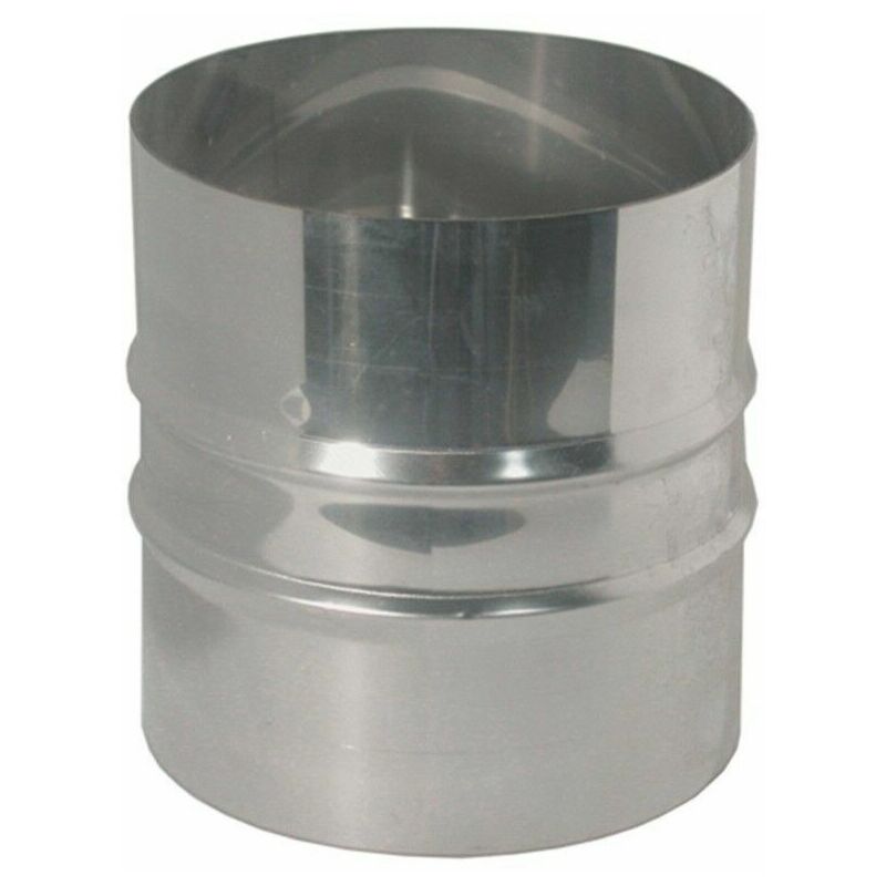 Raccordo caldaia di giunzione tubi acciaio inox giunto canna fumaria m-m o  f-f diametro: 8 cm attacco: maschio-maschio