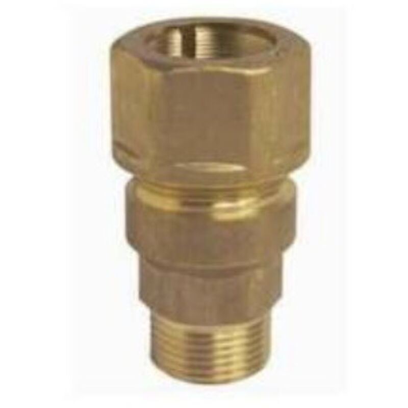 RACCORDO DIRITTO MASCHIO ø 32 x 1 ottone Per tubi in polietilene e PVC