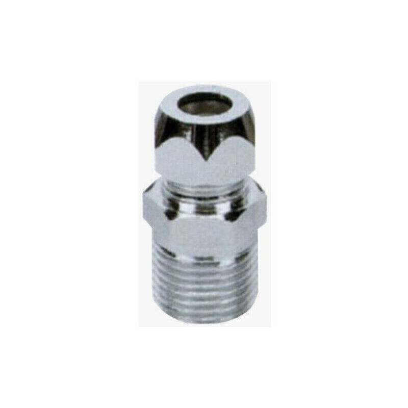 Bullone Puntone Bici FaSi &ndash; Nipplo Ottone Cromato Con Disco E Dado M5, Set Anteriore/posteriore
