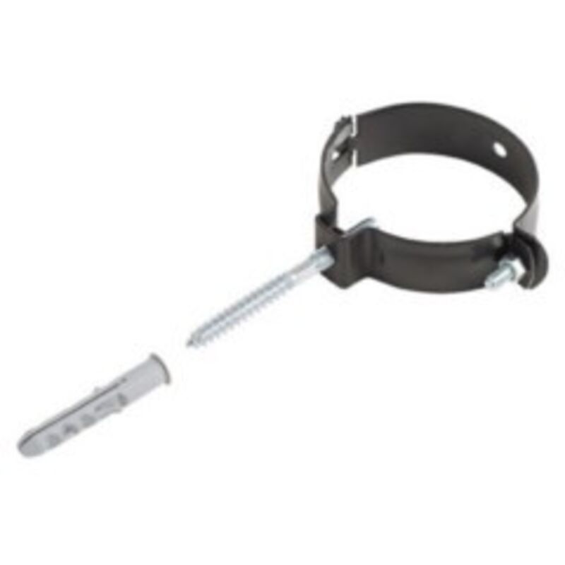 Staffa Per Tubo Pellet Ø80mm - In Acciaio Verniciato, Per Scarichi Fumi Interni, 2 Pezzi - Foto 3