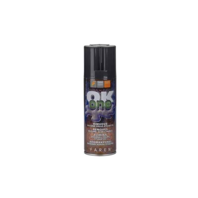 Ok one spray sciogli tutto rimuovi silicone resine e stacca etichette faren