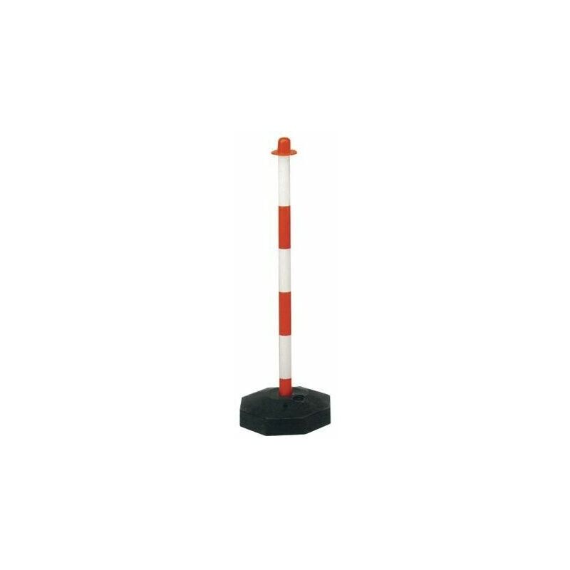 Colonna per catena segnaletica in plastica colonnina h 90 con base supporto