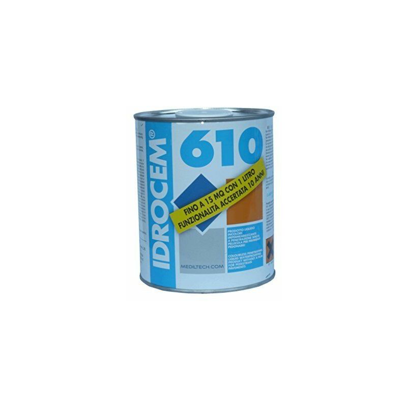 Idrocem 610 latta lt1 impermeabilizzante trasparente per terrazzi e balconi