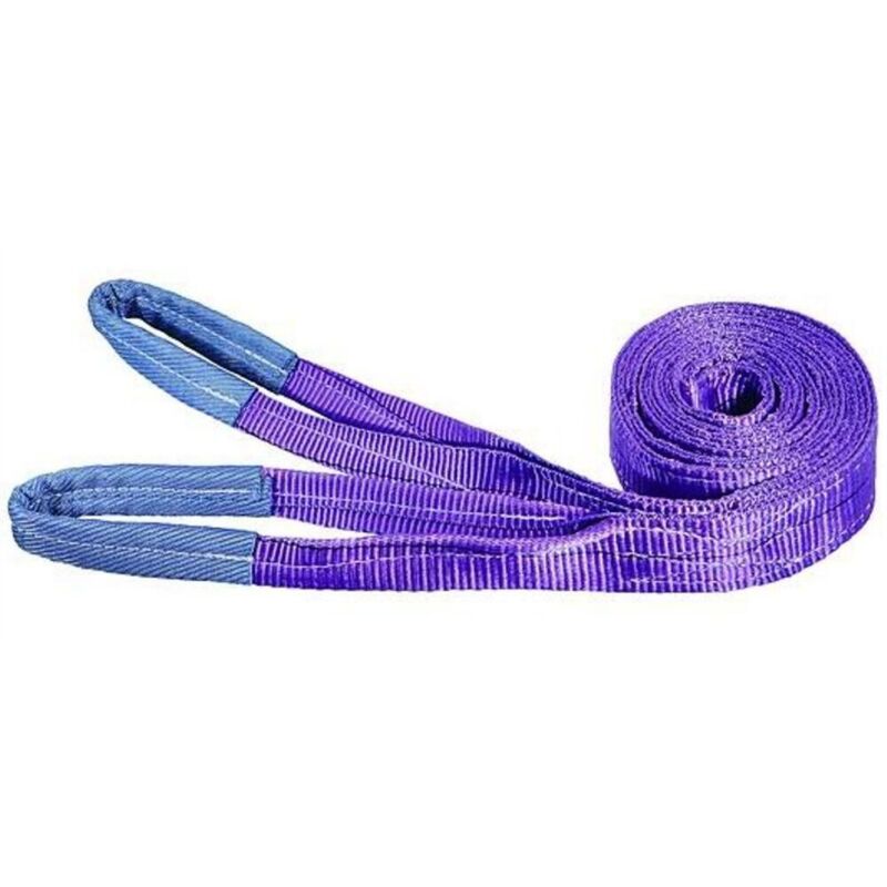 MroMax 2 Cinghie Di Sollevamento Viola 3m X 3cm - Portata 1000kg Per Cantiere E Traino