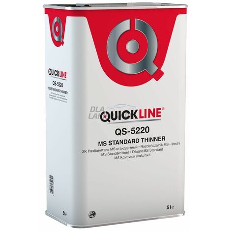 Qs-5220 diluente acrilico medio quick line per vernici acriliche lt 5