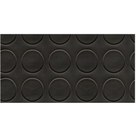 Pavimento Tappeto Gomma PVC Bollato, Rivestimento Antiscivolo a Bolle, Copripavimento Bullonato Nero 100x200 cm | Leroy Merlin