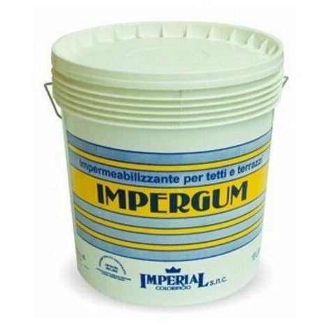 Guaina liquida elastomerica impermeabilizzante grigio lt 2,5 impergum terrazza