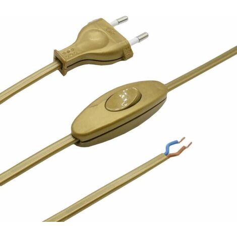 Interruttore A Levetta Bipolare Tibelec 534630 Colore Oro, Per Cavo 2x0,75mm, 6A 250V