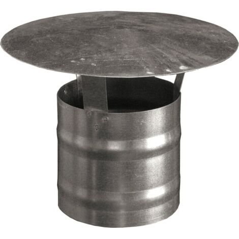 Cappello Per Canna Fumaria Girevole In Lamiera Zincata - Fumaiolo Base Quadrata 42x42 Cm, Per Camino - Foto 5