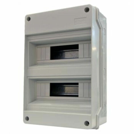 Centralino esterno quadretto elettrico da parete 12/24 2x12 moduli ip40  scatola