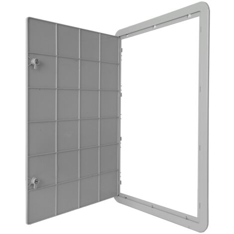 Sportello In Acciaio Inox Per Contatore Acqua – Misure 45x60 Cm, Telaio Incluso