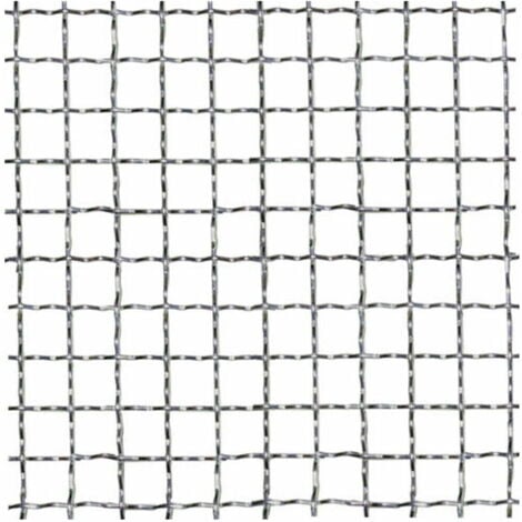 Rete tessuta quadra quadrata zincata metallica pesante recinzione varie  misure altezza: 50 cm maglia: 1 x 1 mm lunghezza rotolo: 9 mt