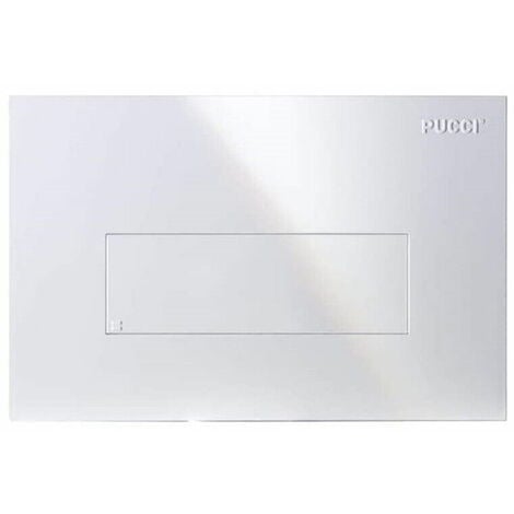 Placca di comando sara linea con telaio pucci bianca 80130660 / cromo 80130662  colore: bianco