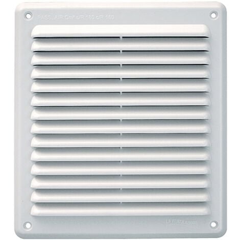 Griglia Di Ventilazione Plastica 204x230 Mm Con Rete Antinsetto - Bianco, Per Interni Ed Esterni - Foto 11