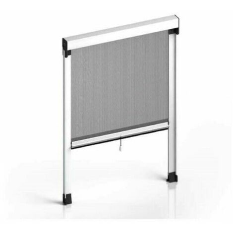 Zanzariera a rullo "flash" con frizione insetti porte finestre verticale colore: marrone misura: 100x160