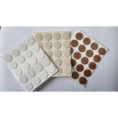 648 Pezzi Adesivi Coprivite In PVC - 12 Colori Legno Per Mobili, Porte E Armadi - Autoadesivi Rotondi - Foto 13