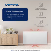 VIESTA H450-SP Spiegel Infrarotheizung 450 Watt mit Ein-Ausschalter + Thermostat VIESTA TH20