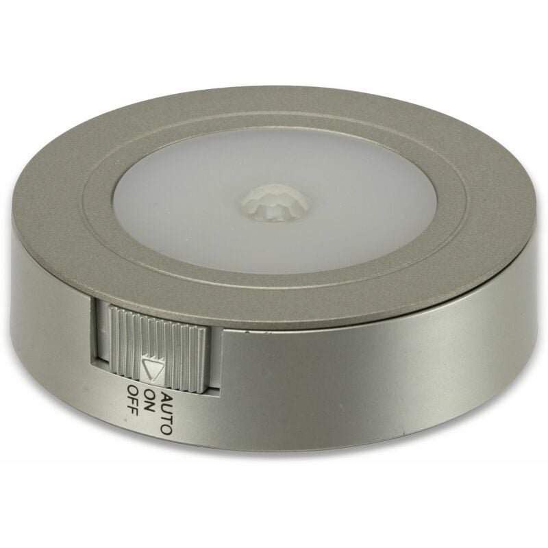 DAYLITE LED-Unterbauleuchte PIR07, Silber, Deckenmontage