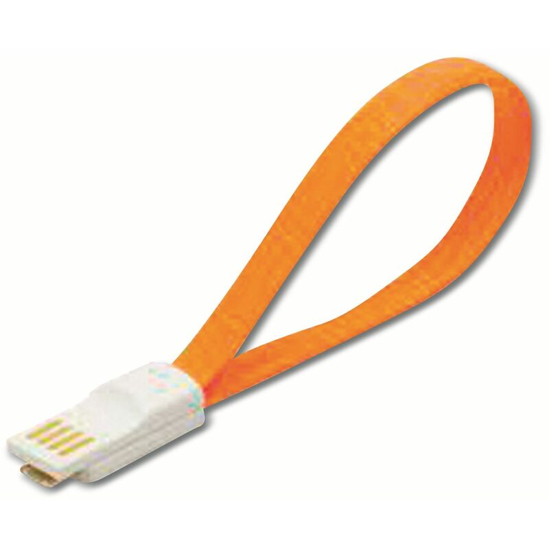 LOGILINK USB 2.0 Kabel USB-A/Micro-USB, 0,2 m, orange