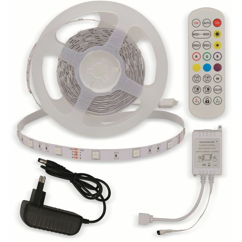 OPTONICA LED-Strip, RGB 4321, 12 V, 30 LEDs, EEK: F, 12 W, 1200 lm
