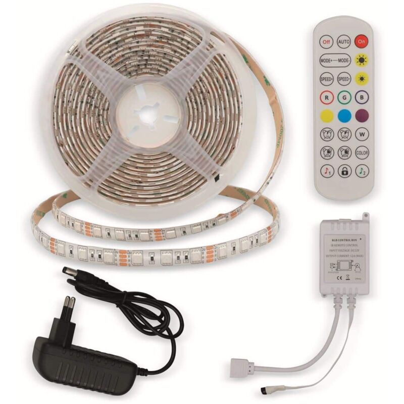 ECO-SET: 1,0m-5,0m LED Stripe 12Vdc 60LEDs/m kaltweiß + Netzteil kaufen