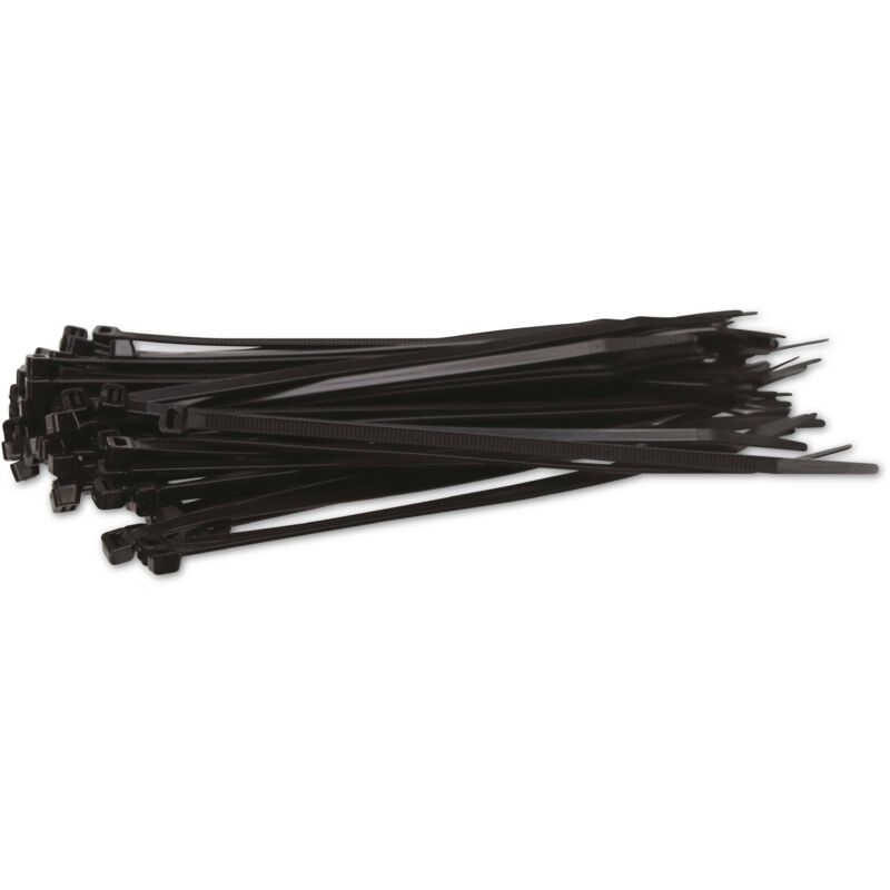 KSS Kabelbinder-Sortiment Polyamid 6.6, schwarz, 190x4,8, UV-beständig, 100  Stück