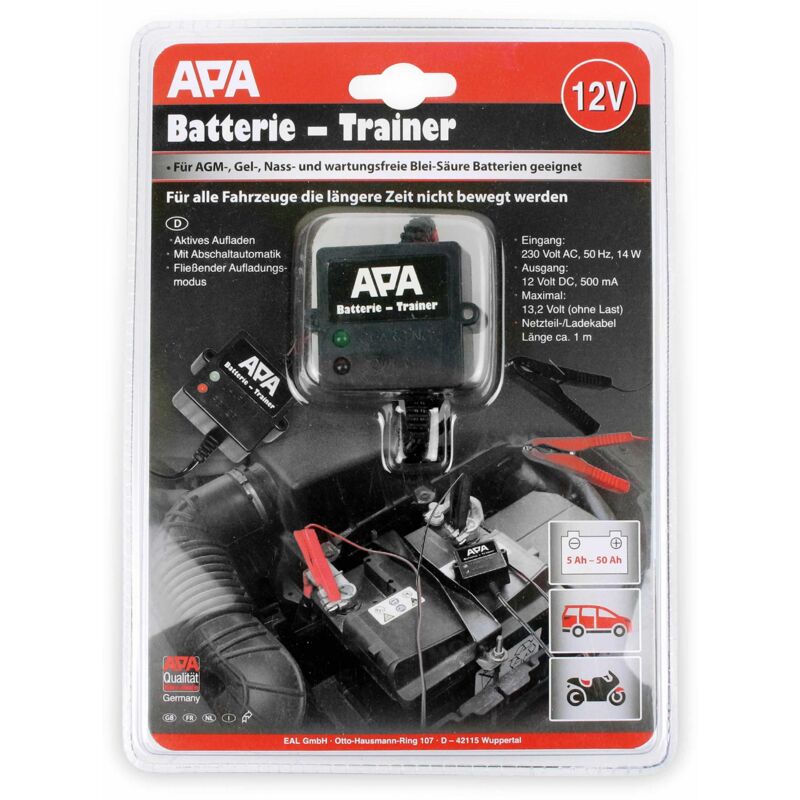 APA Batterietrainer 16506, 12V, 500mA
