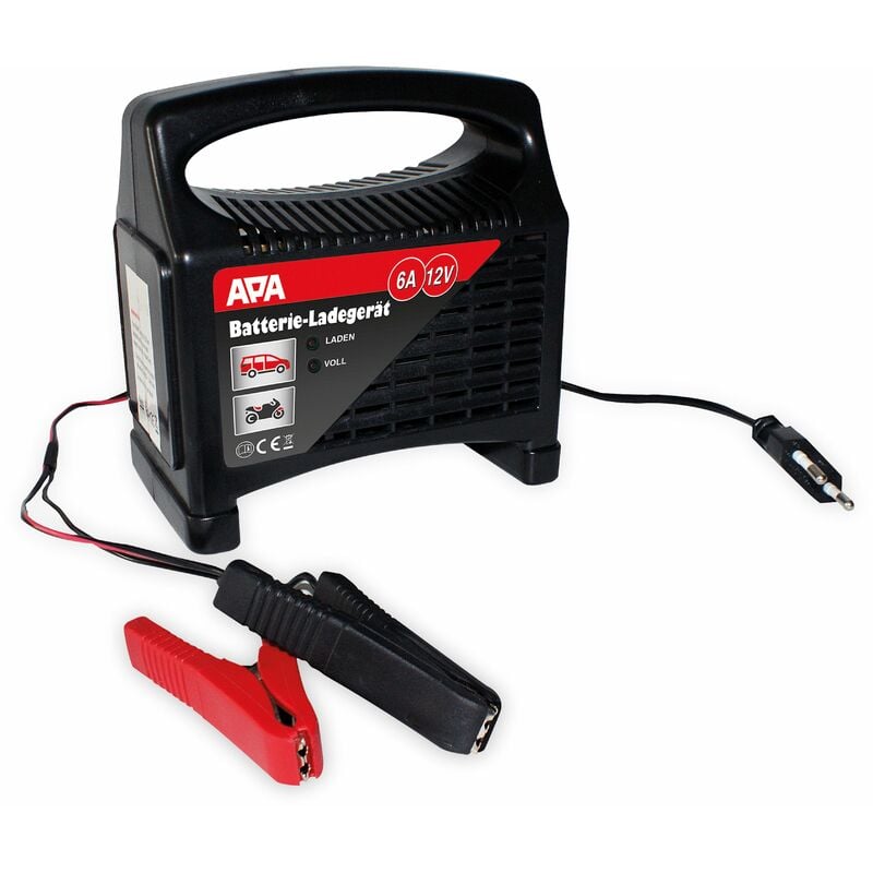 APA Batterieladegerät 6/12V Batterieerhaltungsgerät Mikroprozessor