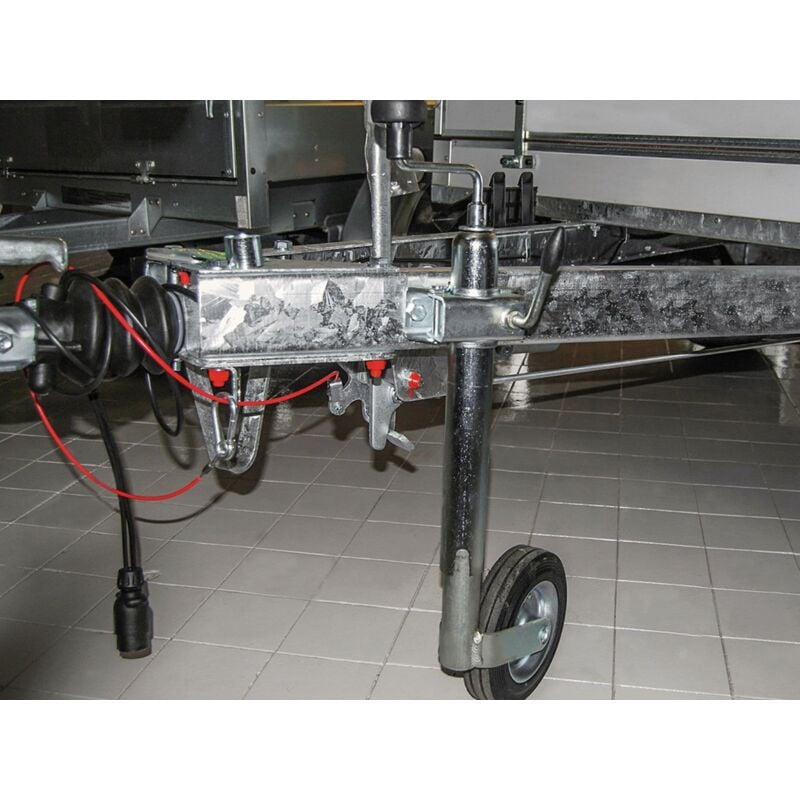 Stützrad Anhänger mit Vollgummireifen inkl. Stützradhalter (150kg