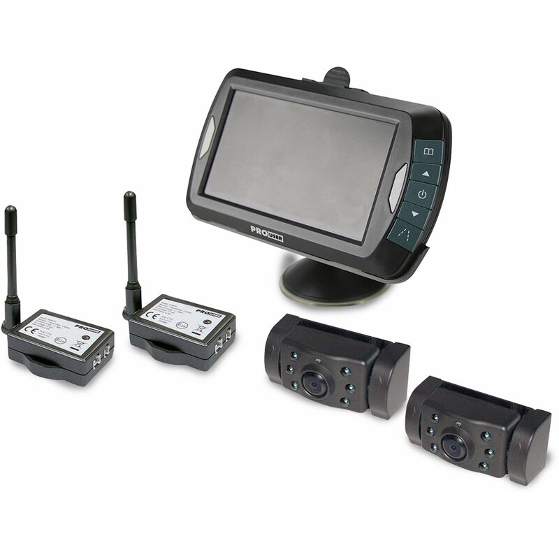 EUFAB Funk-Rückfahrkamera ProUser APR043x2 2 Kameras, 4,3 Monitor