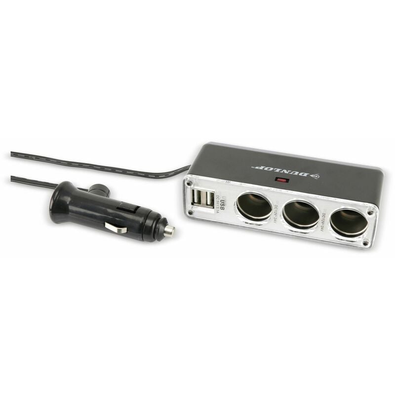 10A KFZ-Adapter / Verteiler Zigarettenanzünder 2x Kupplung + 4 USB