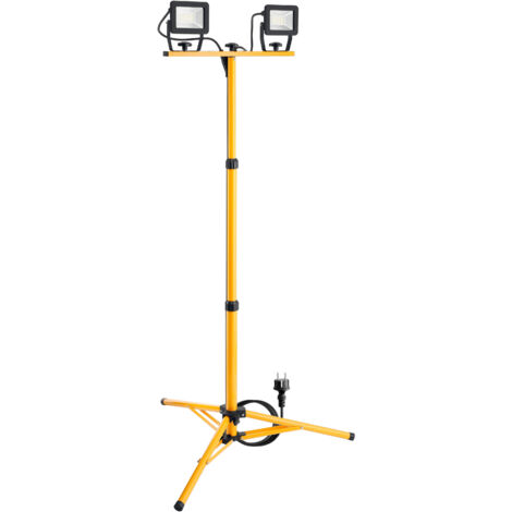 GOOBAY LED-Baustrahler, Teleskopstativ, 2x20W, 4000K (1/5)