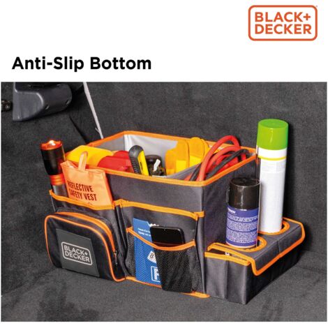 BLACK & DECKER Auto-Organizer, Tasche mit Fächern, 47,5x25x30 cm