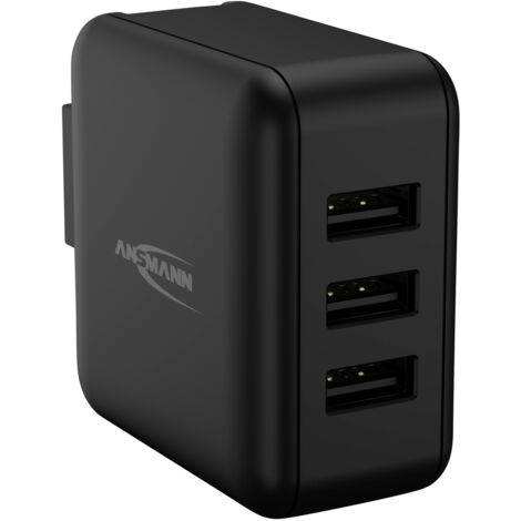 Ansmann Travel Charger TC315 USB Ladegerät 15 W 3x USB-A Schwarz Innenbereich (1/5)