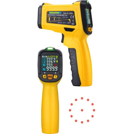 Termometro Digitale A Infrarossi PANCONTROL IR-T800+ - Laser E Display Retroilluminato